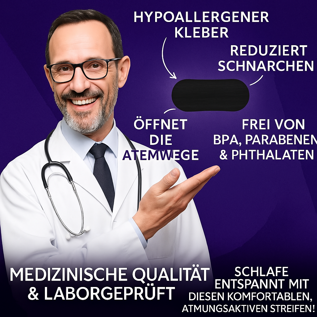 AirSleep Mund-Tap für bessere Nasenatmung und schnarchfreie Nächte