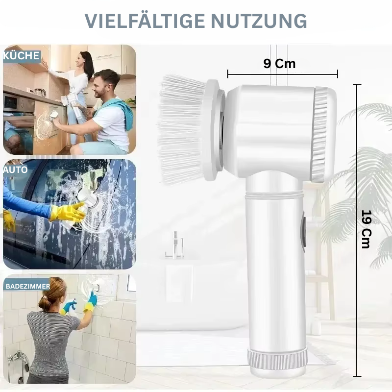 CleanMaster 360 – Multifunktionale Elektrische Bürste