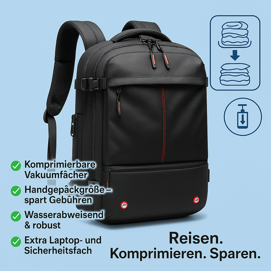 AeroPack – Der vakuumierbare Reiserucksack